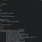 Close-up view of Python code on a computer screen, reflecting software development and programming.