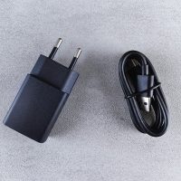 a close up of a power cord and a charger