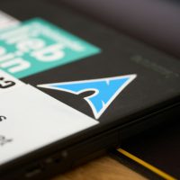 a close up of a cell phone on a table