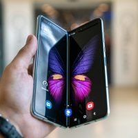 person holding black phone