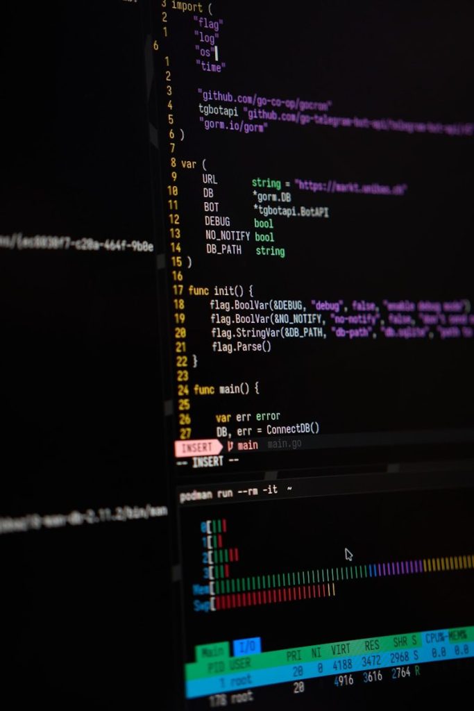a close up of a computer screen with a program on it