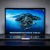 black and gray laptop computer