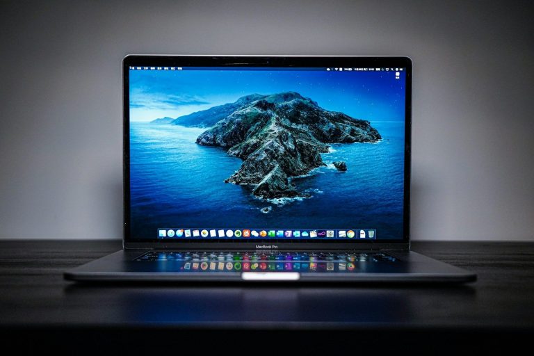 black and gray laptop computer